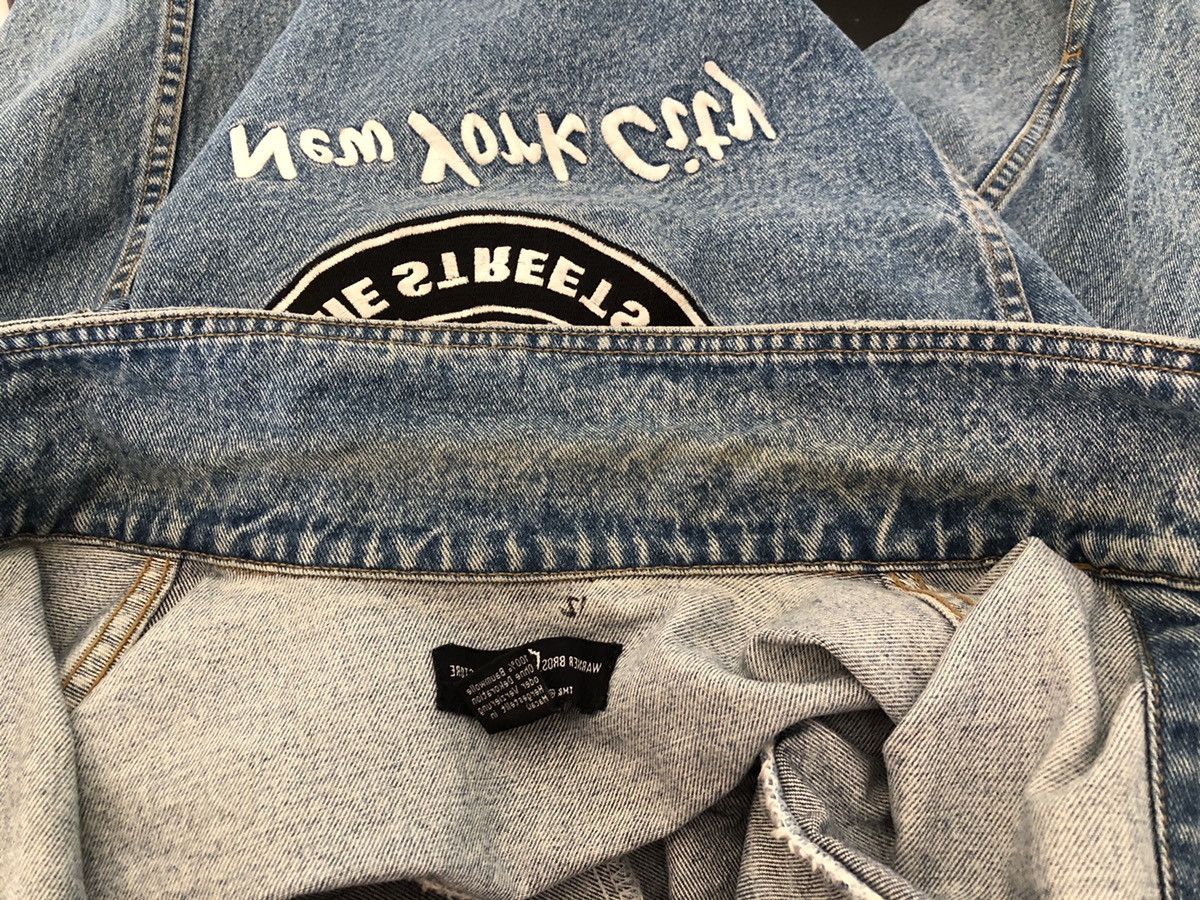 Vintage 90s Warner Bros. Tasmanian New York Oversized Denim Jacket Size US M / EU 48-50 / 2 - 19 Thumbnail