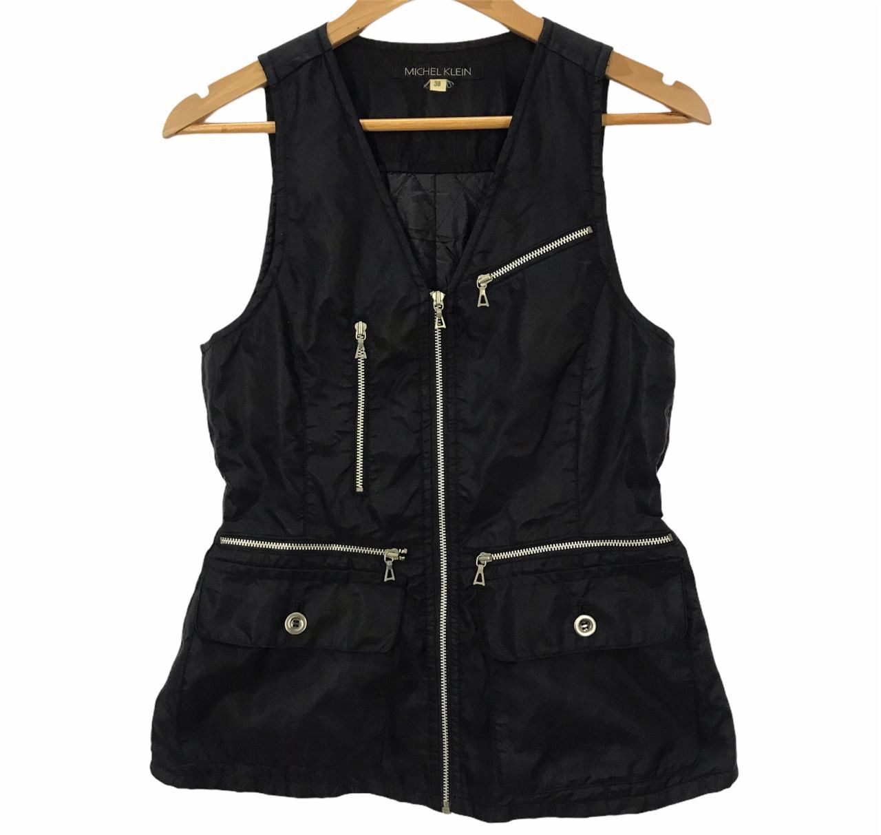 Michel Klein × Vintage 🔥 Vintage MICHEL KLEIN Zipper Vest Size US S / EU 44-46 / 1 - 1 Thumbnail