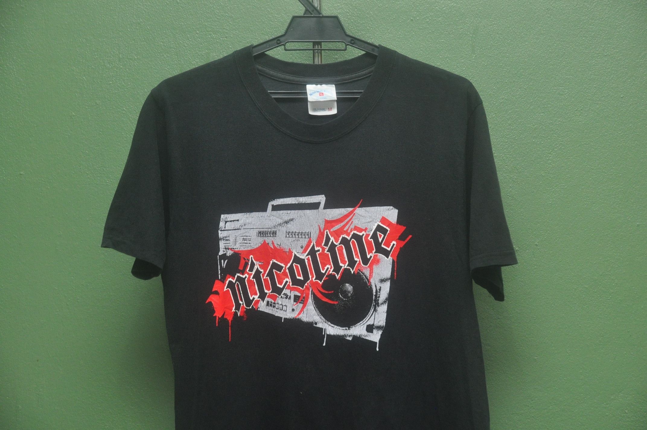 Band Tees Vintage Nicotine Matal Band Music Shirt Travis Scott Style Size US M / EU 48-50 / 2 - 3 Thumbnail