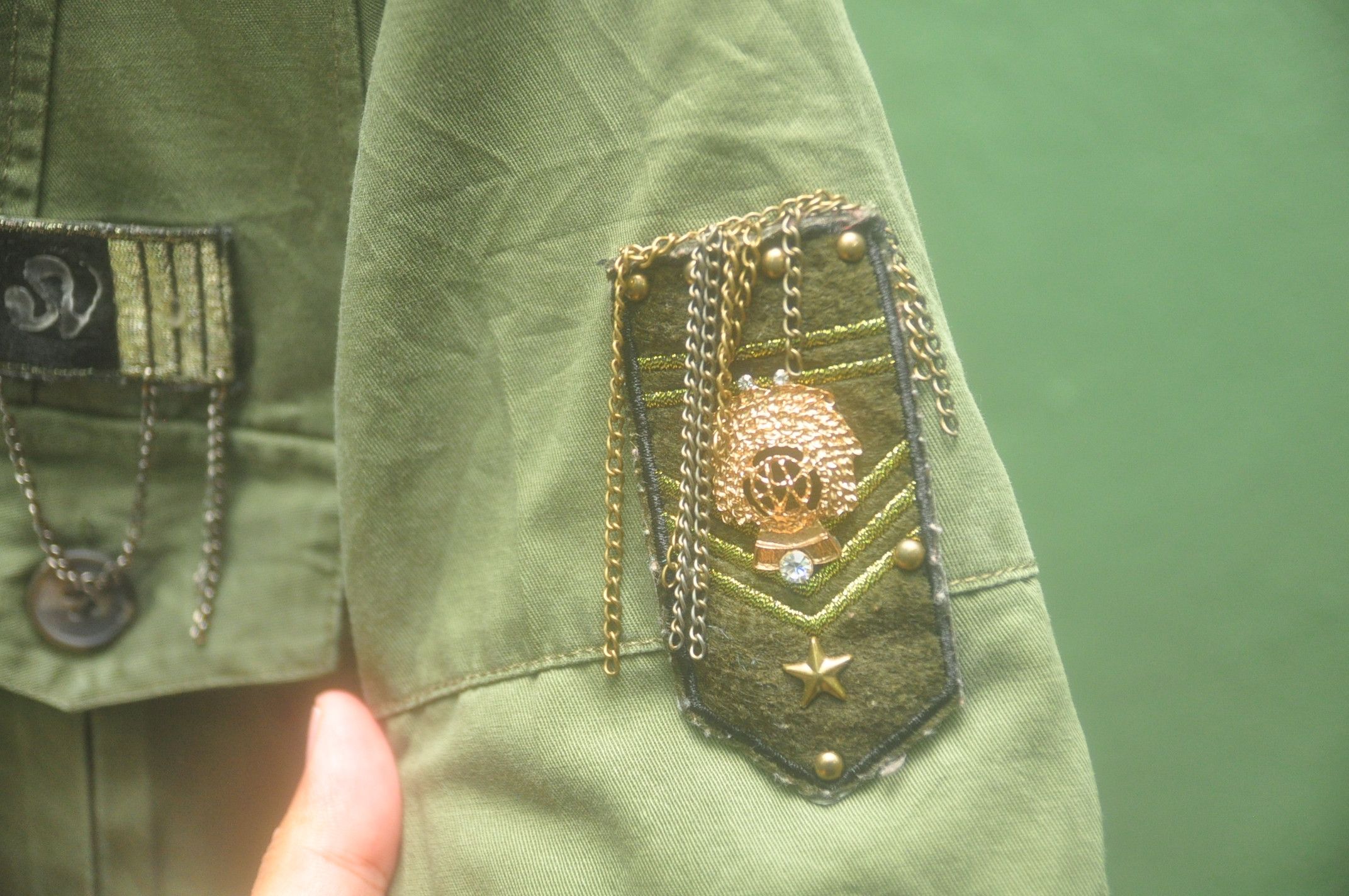 Japanese Brand Vintage Itan Baju Army Green Travis Scott Fashion Style Size US S / EU 44-46 / 1 - 9 Thumbnail