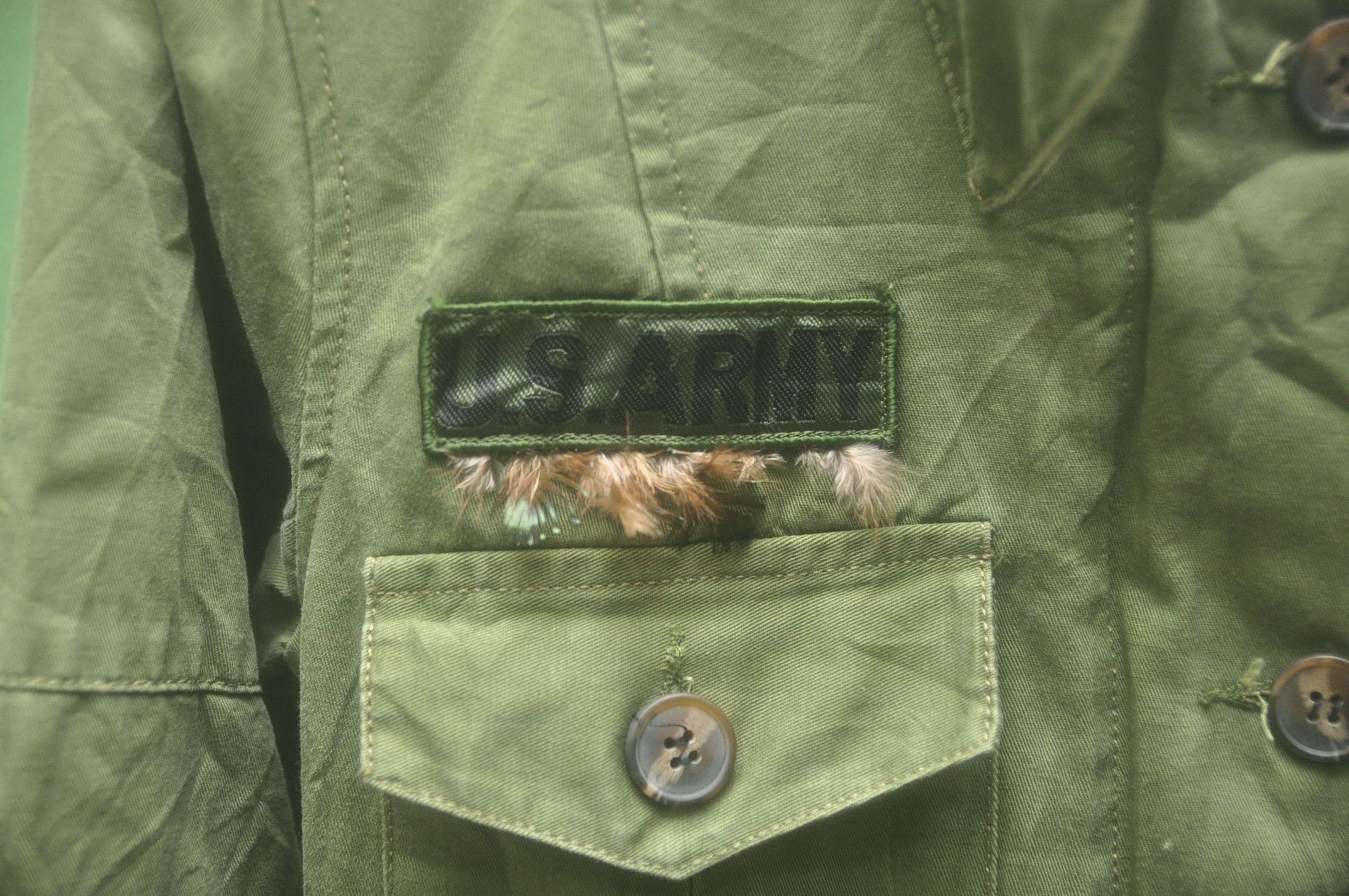 Japanese Brand Vintage Itan Baju Army Green Travis Scott Fashion Style Size US S / EU 44-46 / 1 - 7 Thumbnail