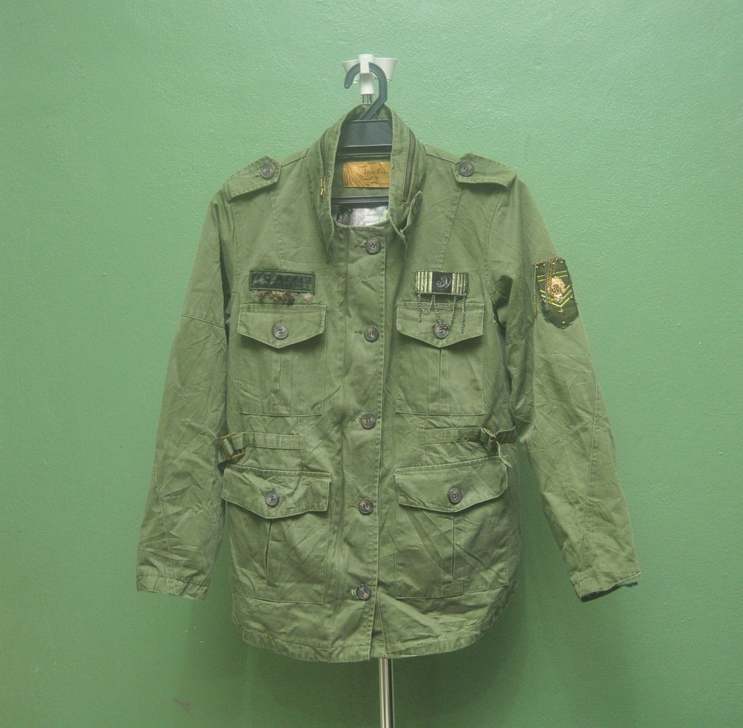 Japanese Brand Vintage Itan Baju Army Green Travis Scott Fashion Style Size US S / EU 44-46 / 1 - 1 Thumbnail