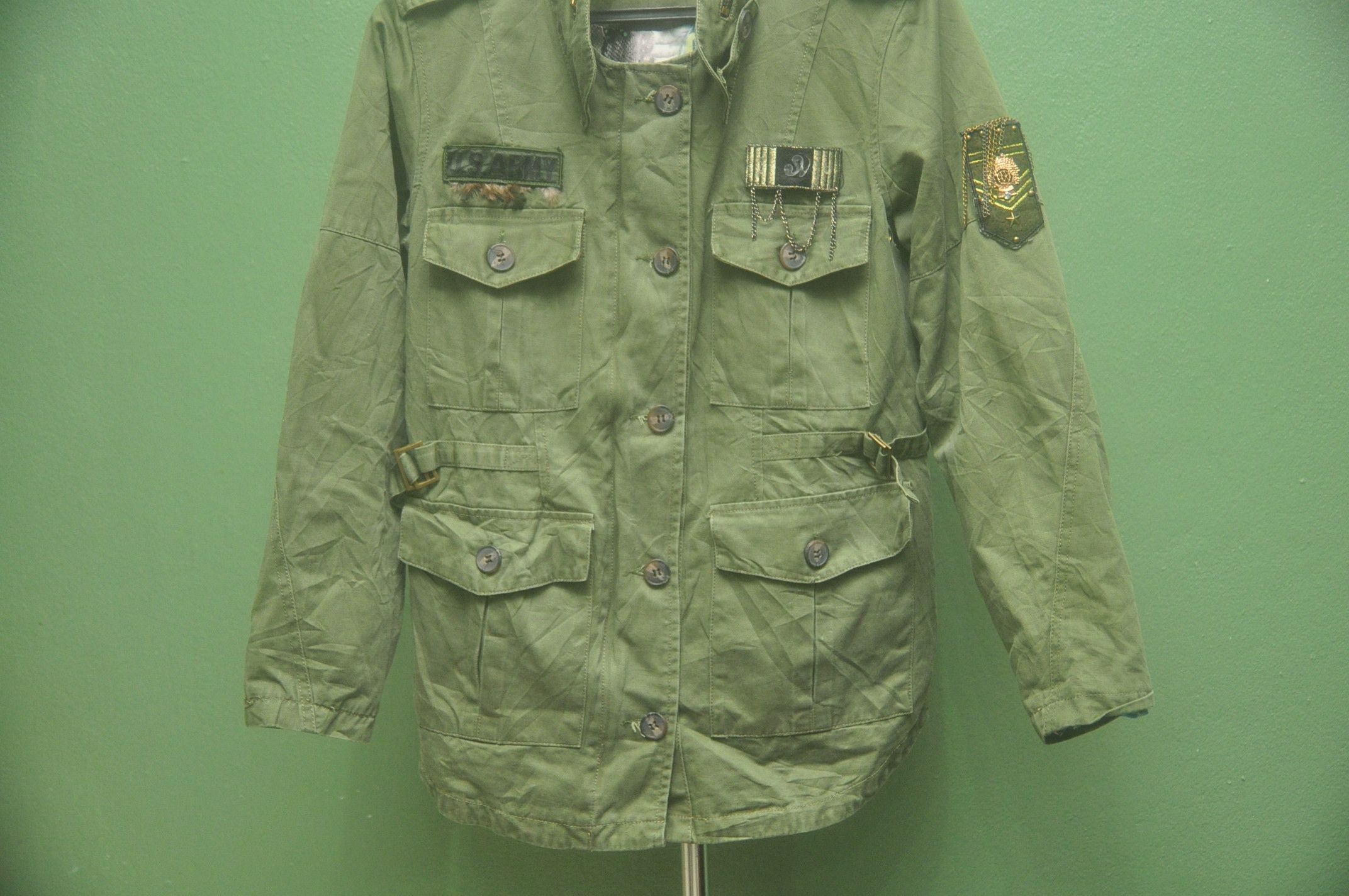 Japanese Brand Vintage Itan Baju Army Green Travis Scott Fashion Style Size US S / EU 44-46 / 1 - 4 Thumbnail