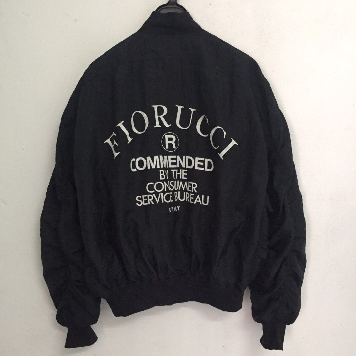 Fiorucci 🔥OFFER🔥Fiorucci Italy Blacked Spell Out Bomber Jacket | Grailed