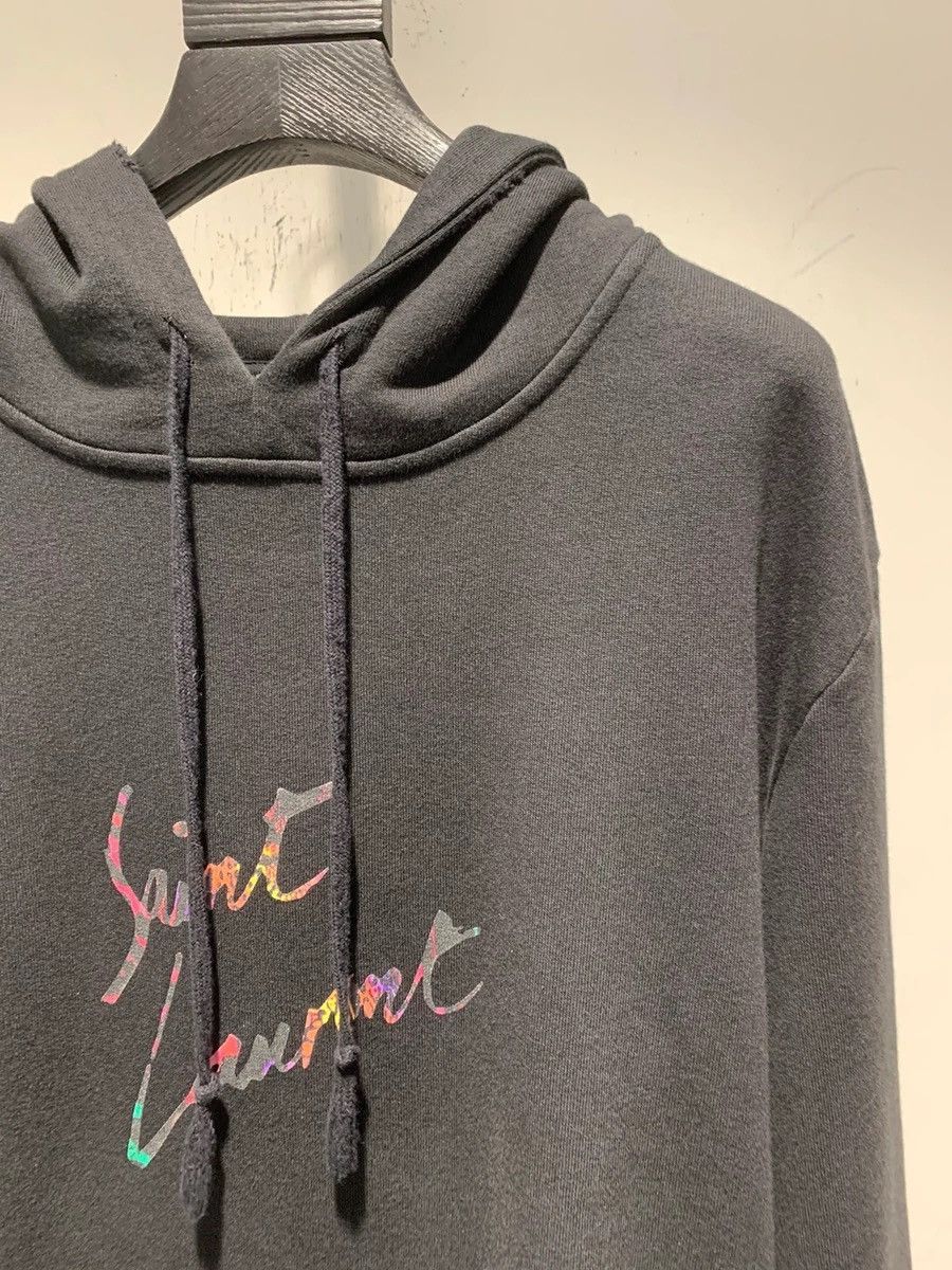 Saint Laurent Paris 19SS Logo Print Hoodie (full sizes) Size US L / EU 52-54 / 3 - 2 Thumbnail
