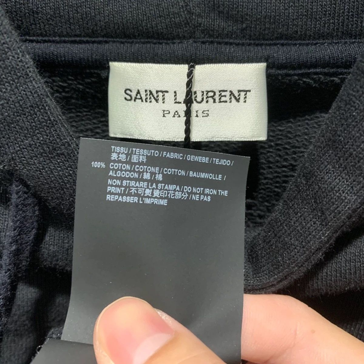 Saint Laurent Paris 19SS Logo Print Hoodie (full sizes) Size US L / EU 52-54 / 3 - 6 Thumbnail
