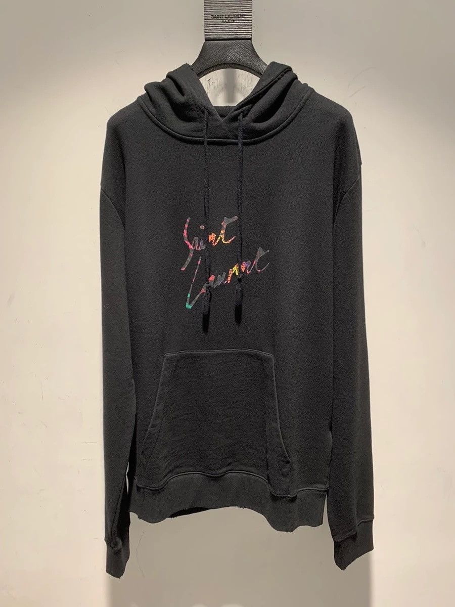Saint Laurent Paris 19SS Logo Print Hoodie (full sizes) Size US L / EU 52-54 / 3 - 1 Thumbnail