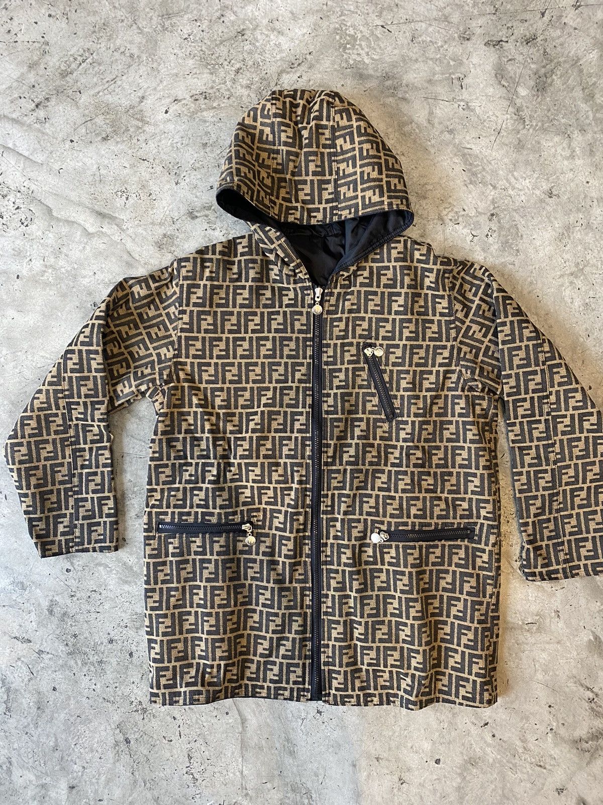 Vintage Fendi Zucca Jacket Reversible 