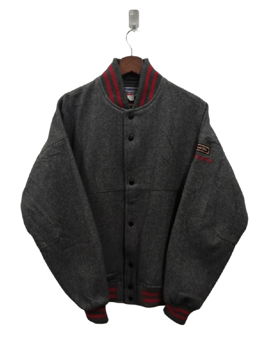 Mizuno Varsity Jacket Vintage Mizuno World Win Baseball Wool Varsity Jacket Grailed