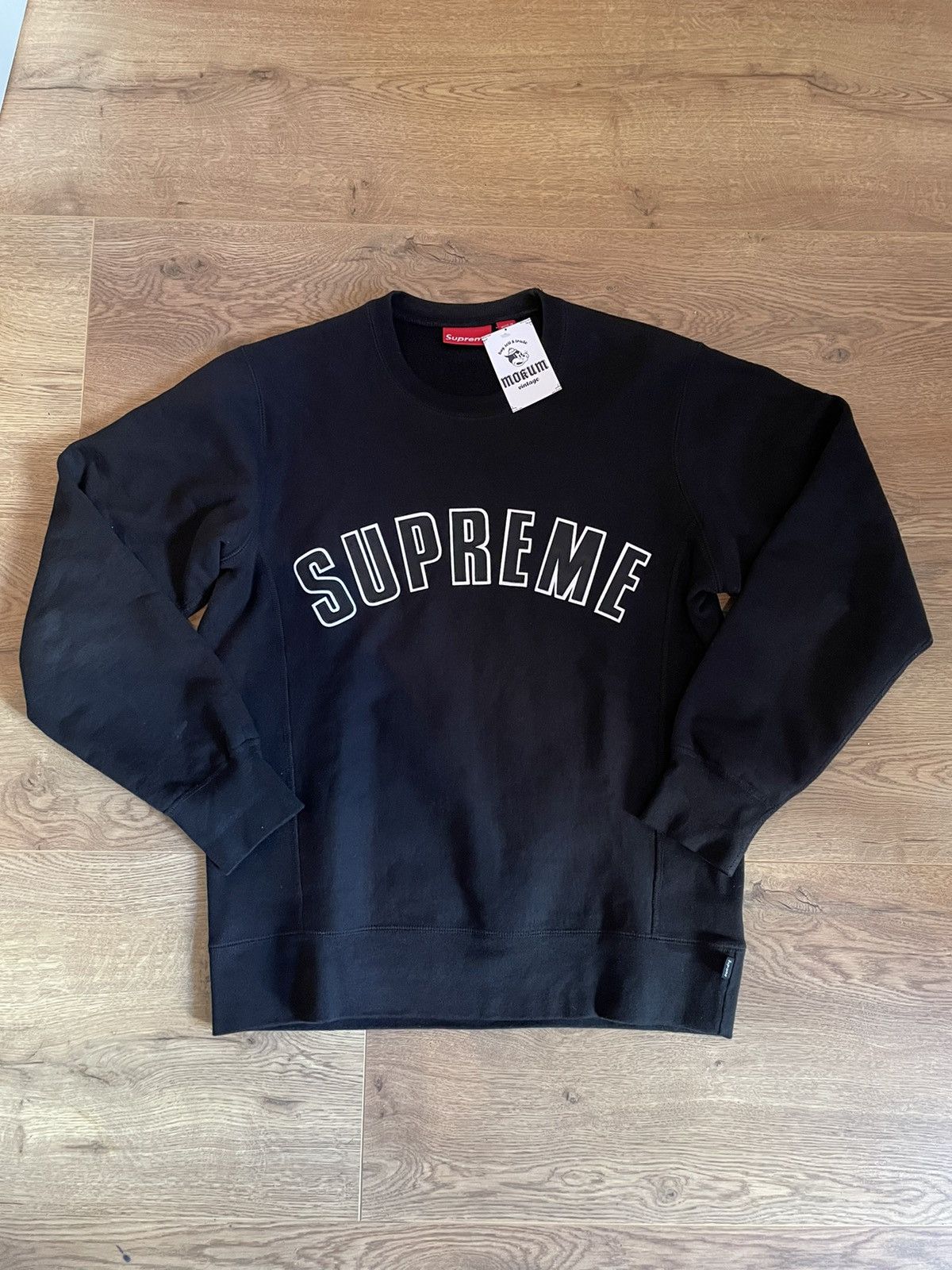 Supreme Arc Logo Crewneck Black Men's - FW15 - US