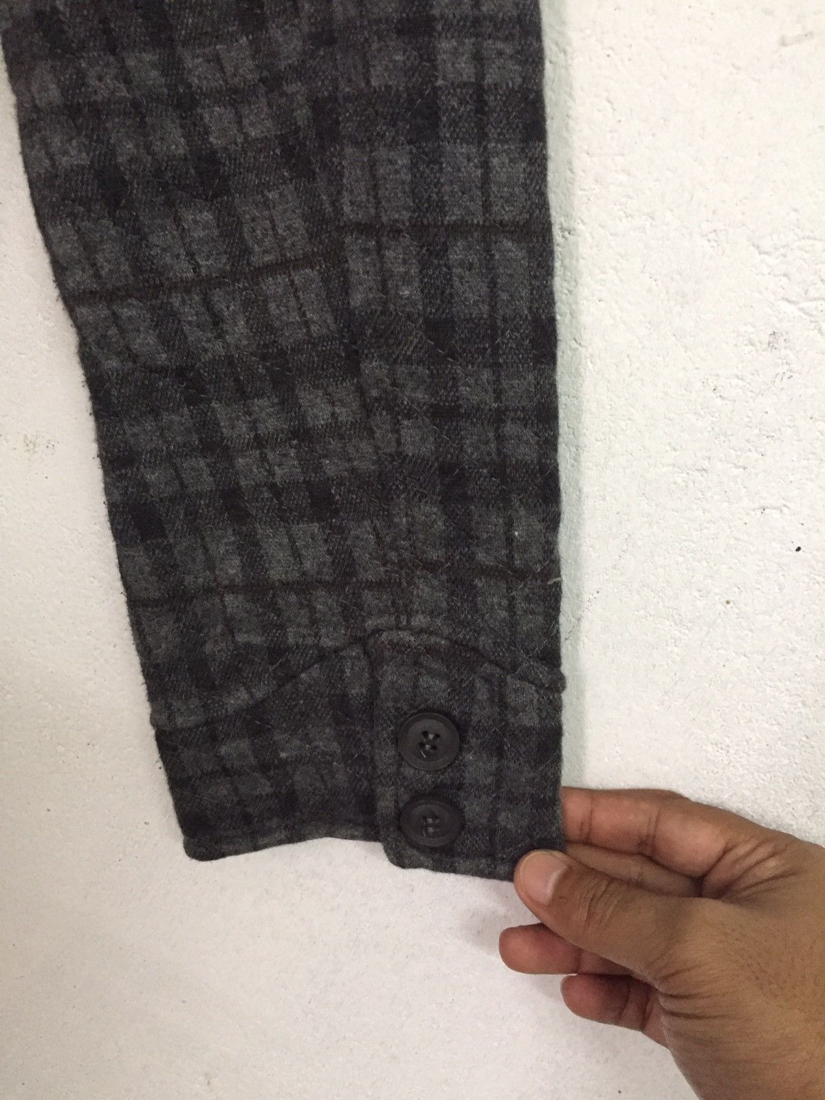 Japanese Brand Lepsim Lowrys Farm Checkered Jacket Sweater Hoodie Size US L / EU 52-54 / 3 - 11 Thumbnail