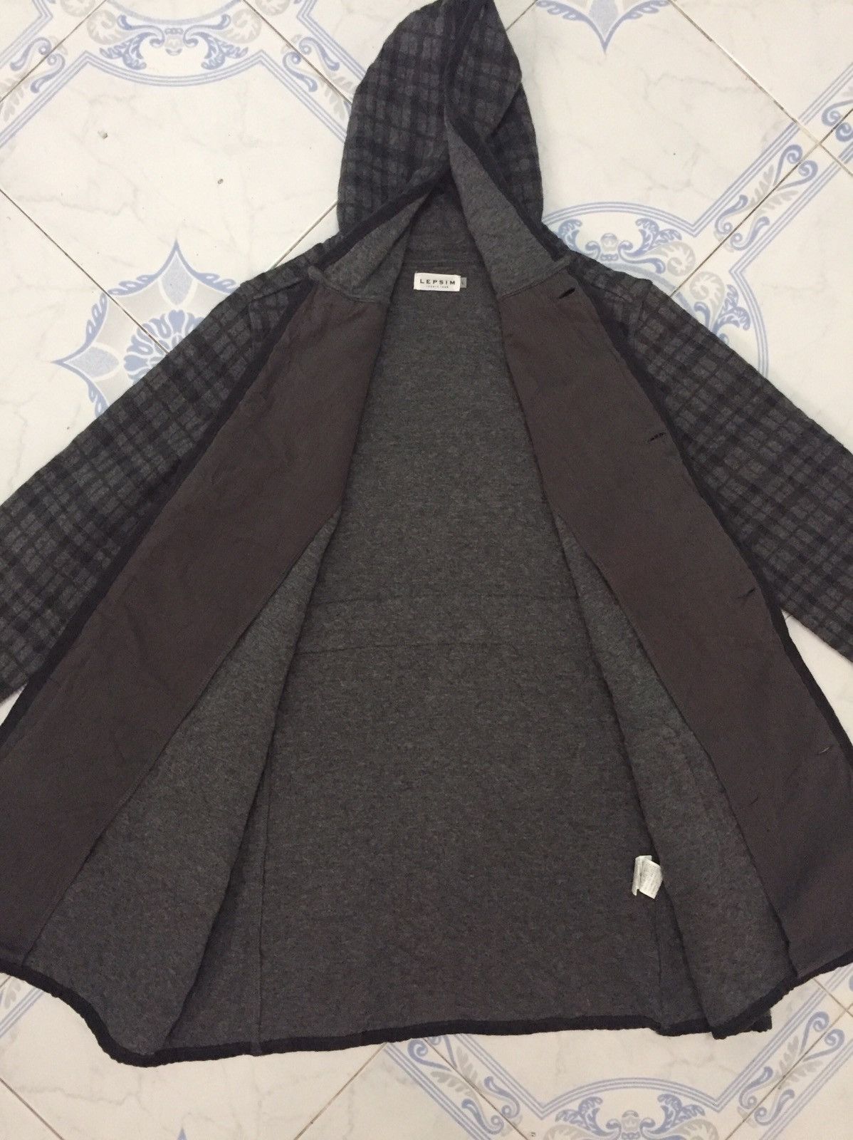 Japanese Brand Lepsim Lowrys Farm Checkered Jacket Sweater Hoodie Size US L / EU 52-54 / 3 - 13 Thumbnail