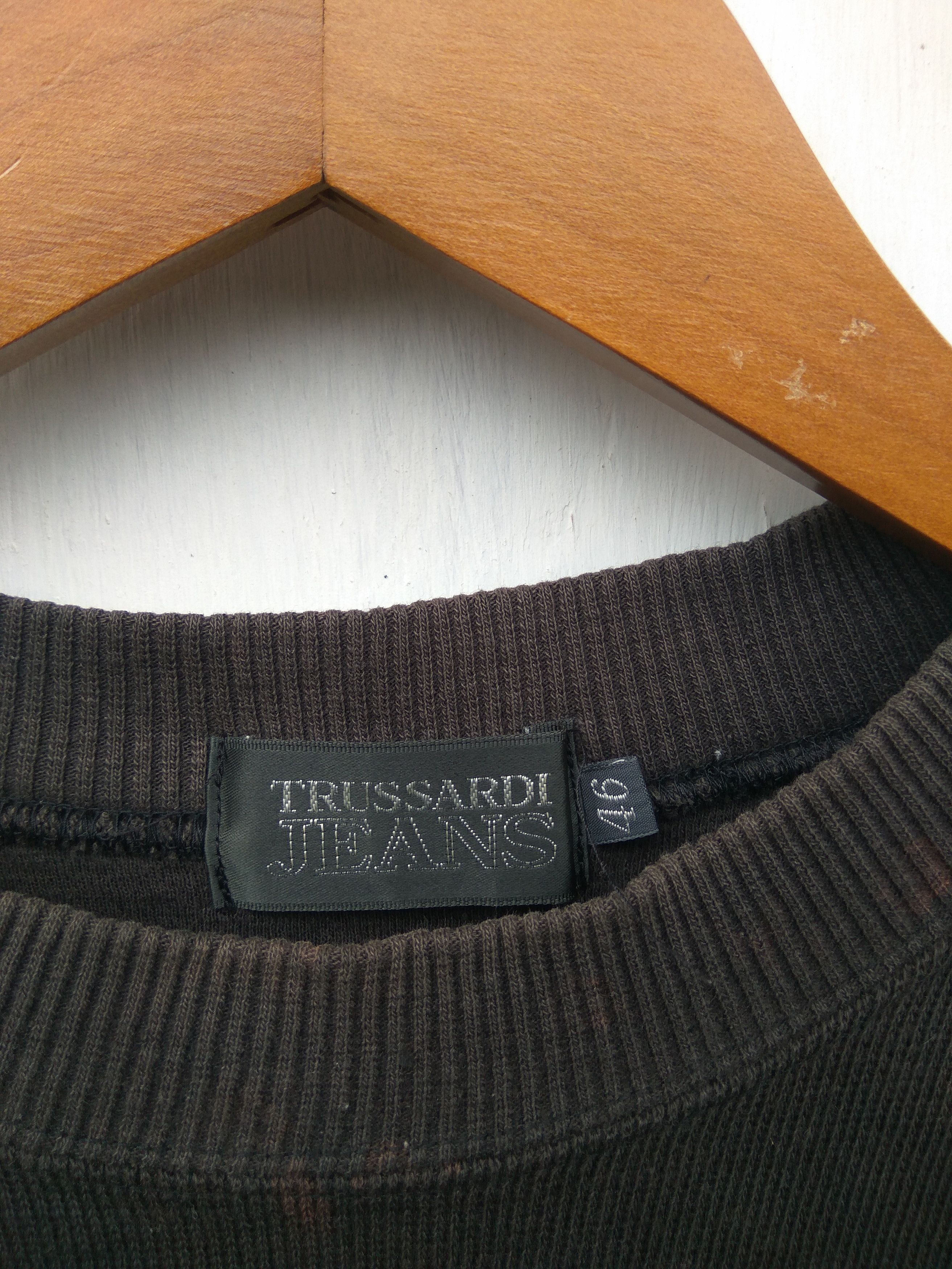Trussardi Vintage TRUSSARDI sweatshirt big logo spell out Size US M / EU 48-50 / 2 - 5 Thumbnail