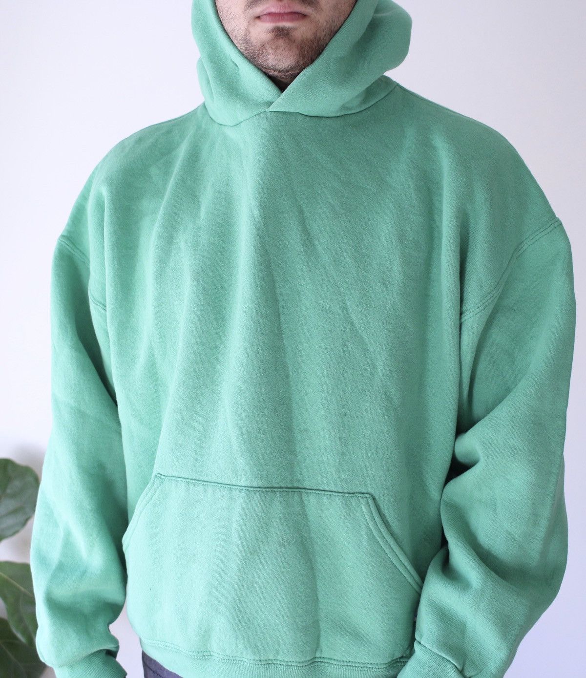 Russell Athletic Vintage 90s Russel Athletic Blank Hoodie Sweatshirt Green Size US L / EU 52-54 / 3 - 2 Thumbnail