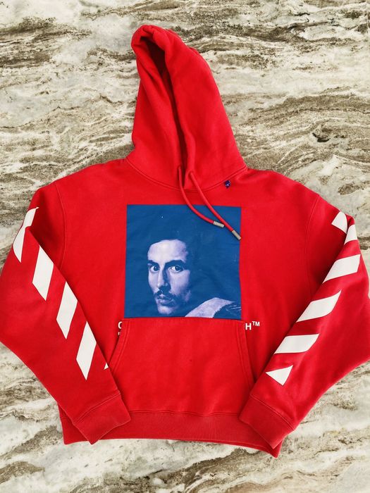 Red diagonal bernini over hot sale hoodie