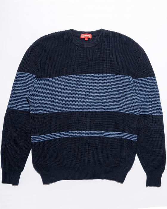 Supreme Tonal Stripe Crewneck Sweater SS15 | Grailed