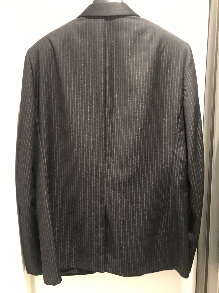 Hedi Slimane × Saint Laurent Paris Saint Laurent Paris Metallic Anthracite Le Smoking Jacket Size 40R - 6 Thumbnail