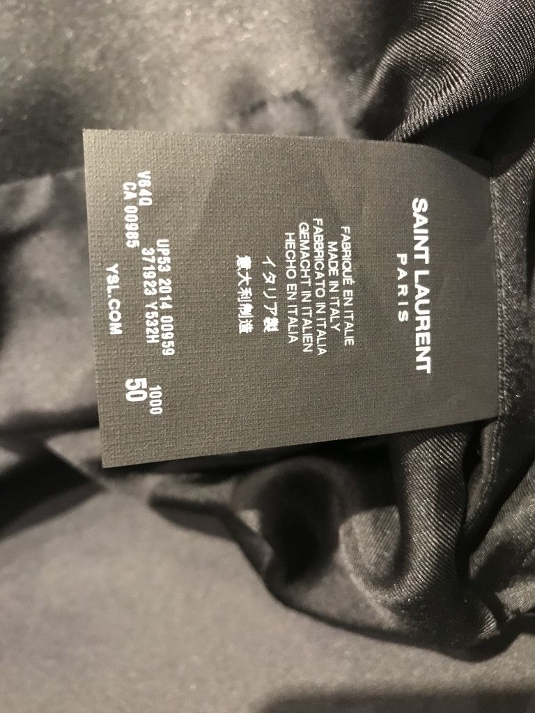 Hedi Slimane × Saint Laurent Paris Saint Laurent Paris Metallic Anthracite Le Smoking Jacket Size 40R - 9 Thumbnail