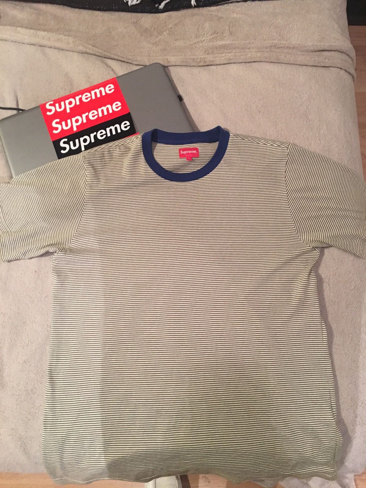 Supreme micro outlet stripe tee