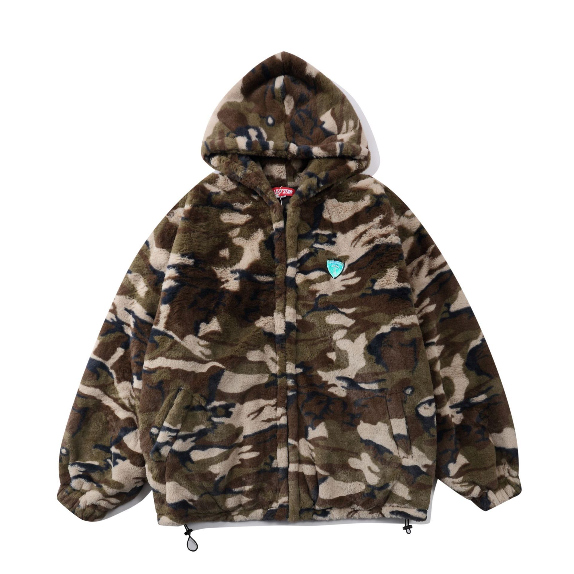 Vintage Camouflage lamb velvet cotton jacket | Grailed