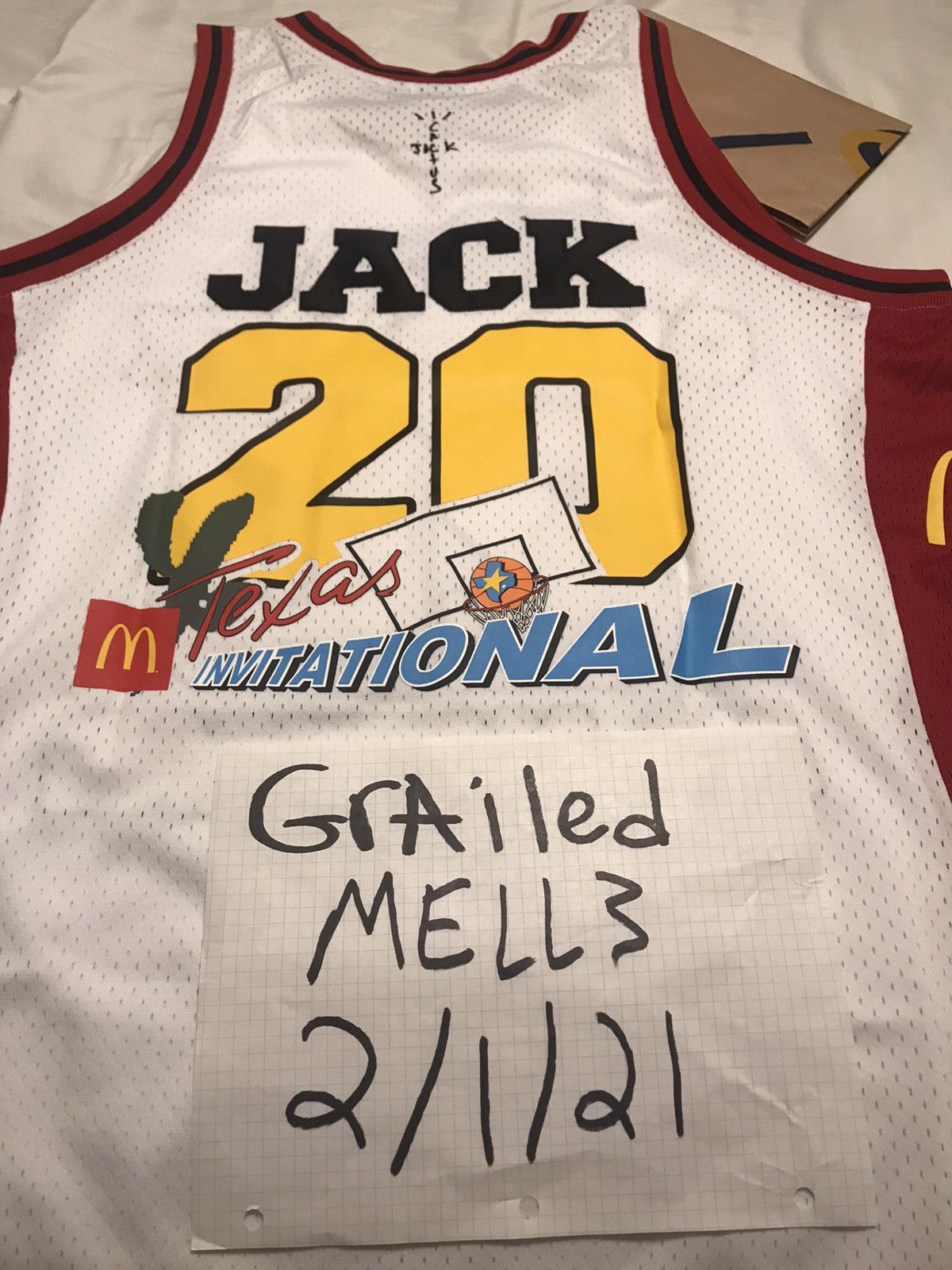 Travis Scott X Mcdonalds selling Basketball Top