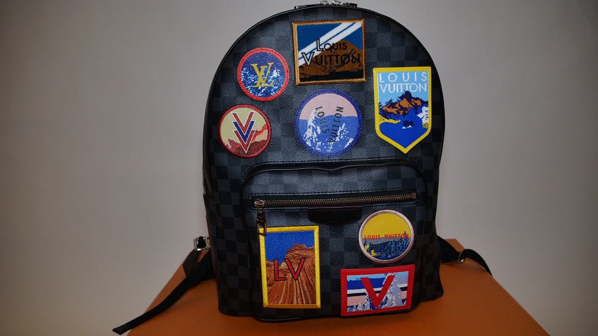 Louis Vuitton, Bags, Louis Vuitton Josh Alps Patches Graphite Backpack