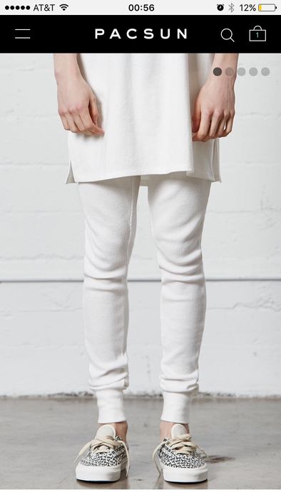 fear of god waffle knit leggings