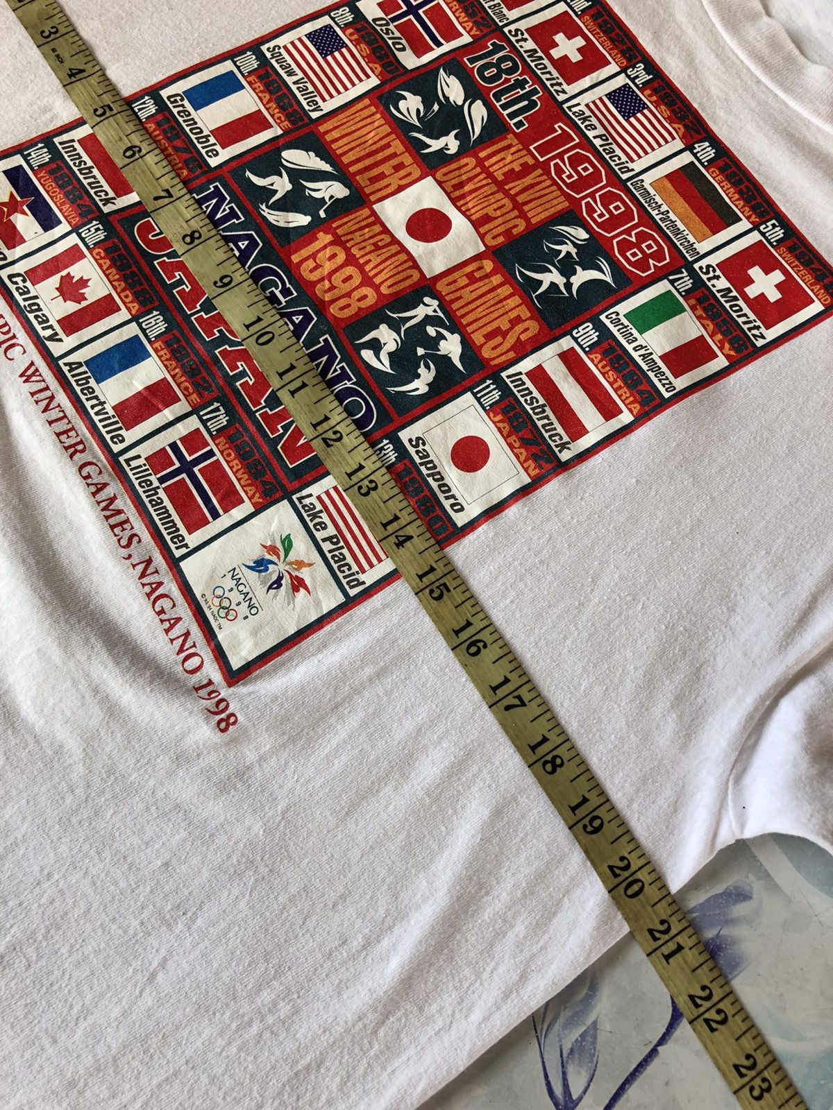 USA Olympics Vintage 1998 Nagano Winter Games Olympic Size US L / EU 52-54 / 3 - 4 Thumbnail