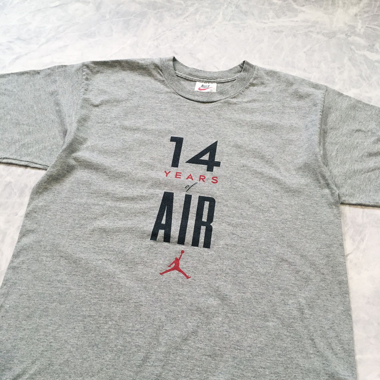 Jordan Brand × Nike × Vintage VINTAGE NIKE AIR JORDAN 1998 14 YEARS OF AIR T-SHIRT Size US M / EU 48-50 / 2 - 3 Thumbnail