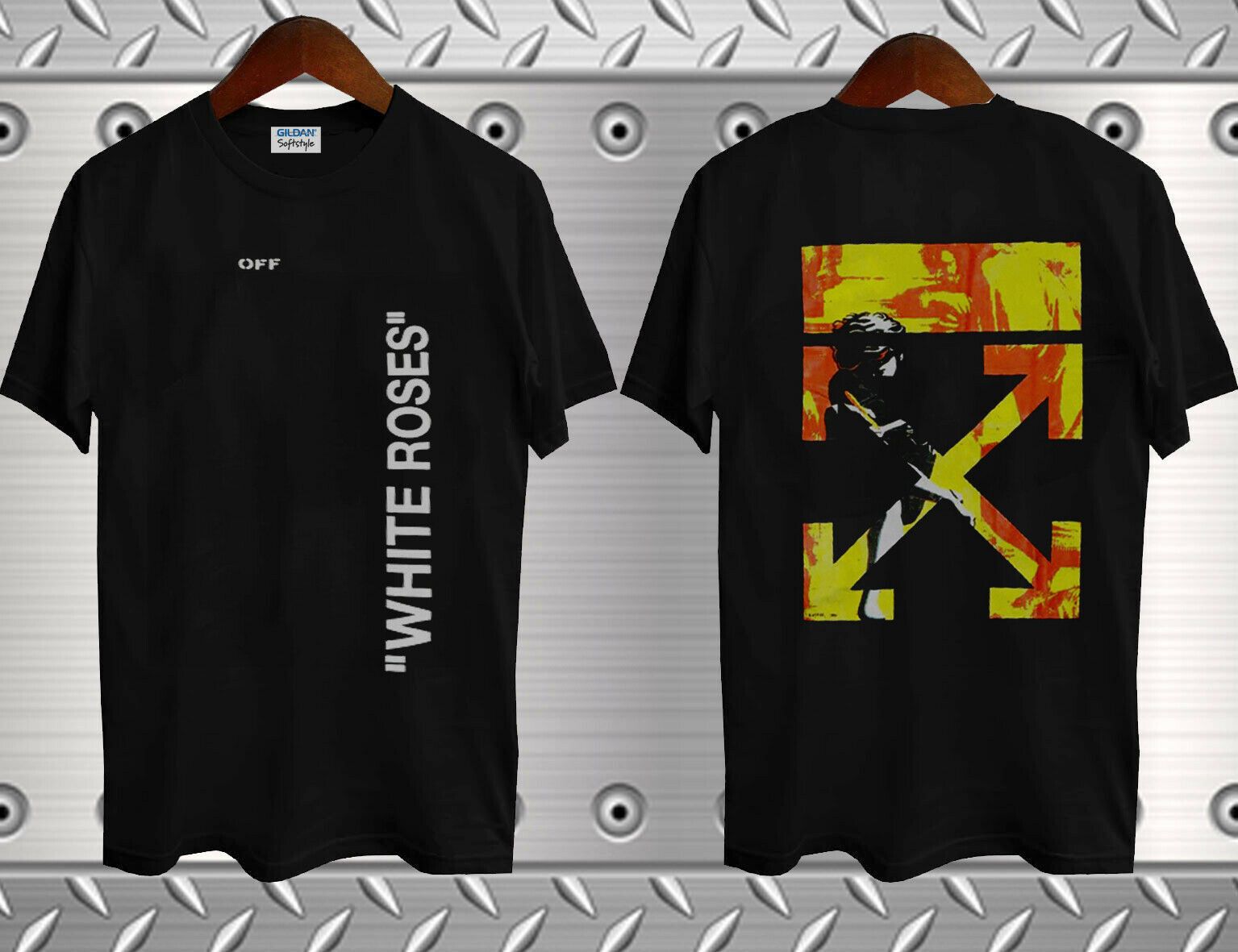 Band Tees × Tour Tee Guns N Roses OFF WHITE ROSES | Grailed