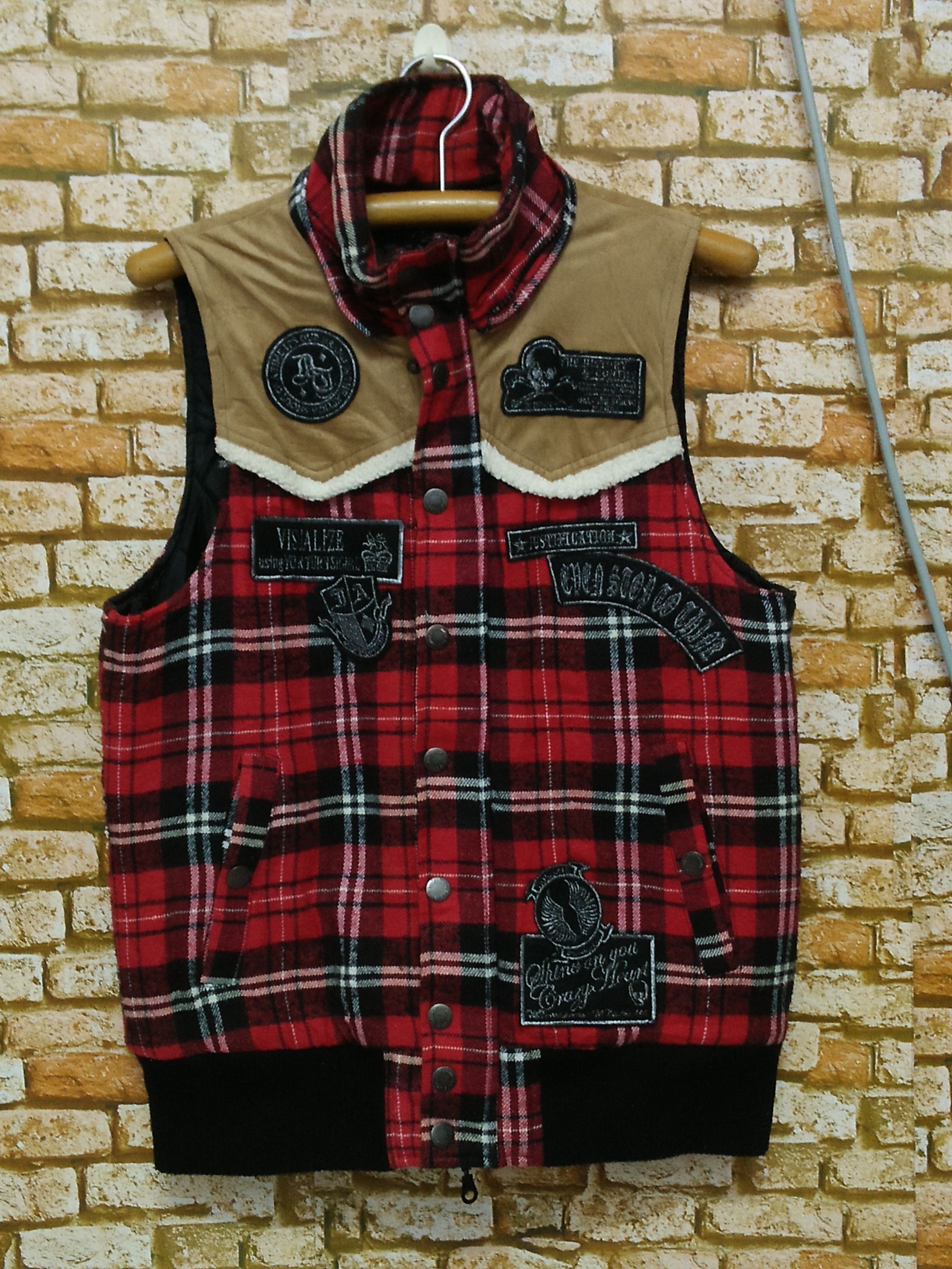 In The Attic In The Attic TARTAN PUNK BONDAGE VEST JACKET (A895) Size US L / EU 52-54 / 3 - 16 Thumbnail