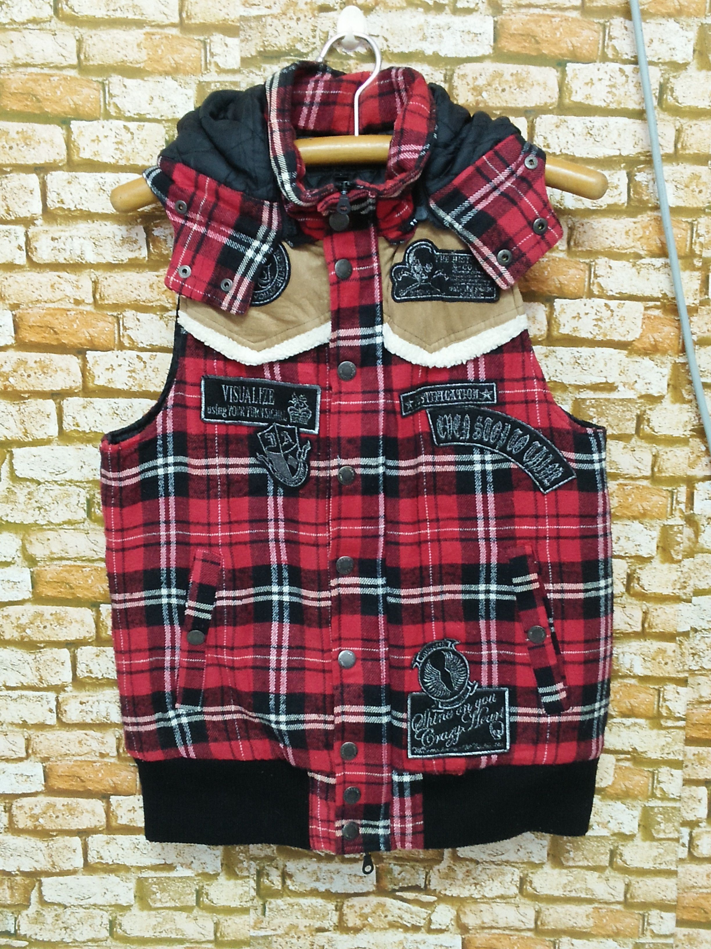 In The Attic In The Attic TARTAN PUNK BONDAGE VEST JACKET (A895) Size US L / EU 52-54 / 3 - 14 Thumbnail