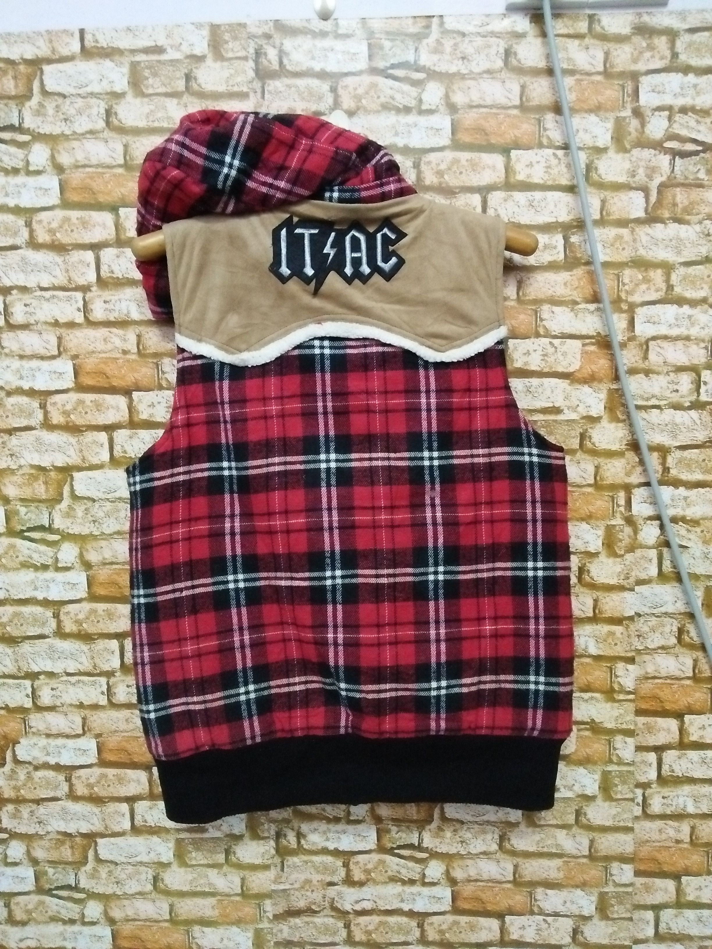 In The Attic In The Attic TARTAN PUNK BONDAGE VEST JACKET (A895) Size US L / EU 52-54 / 3 - 2 Thumbnail