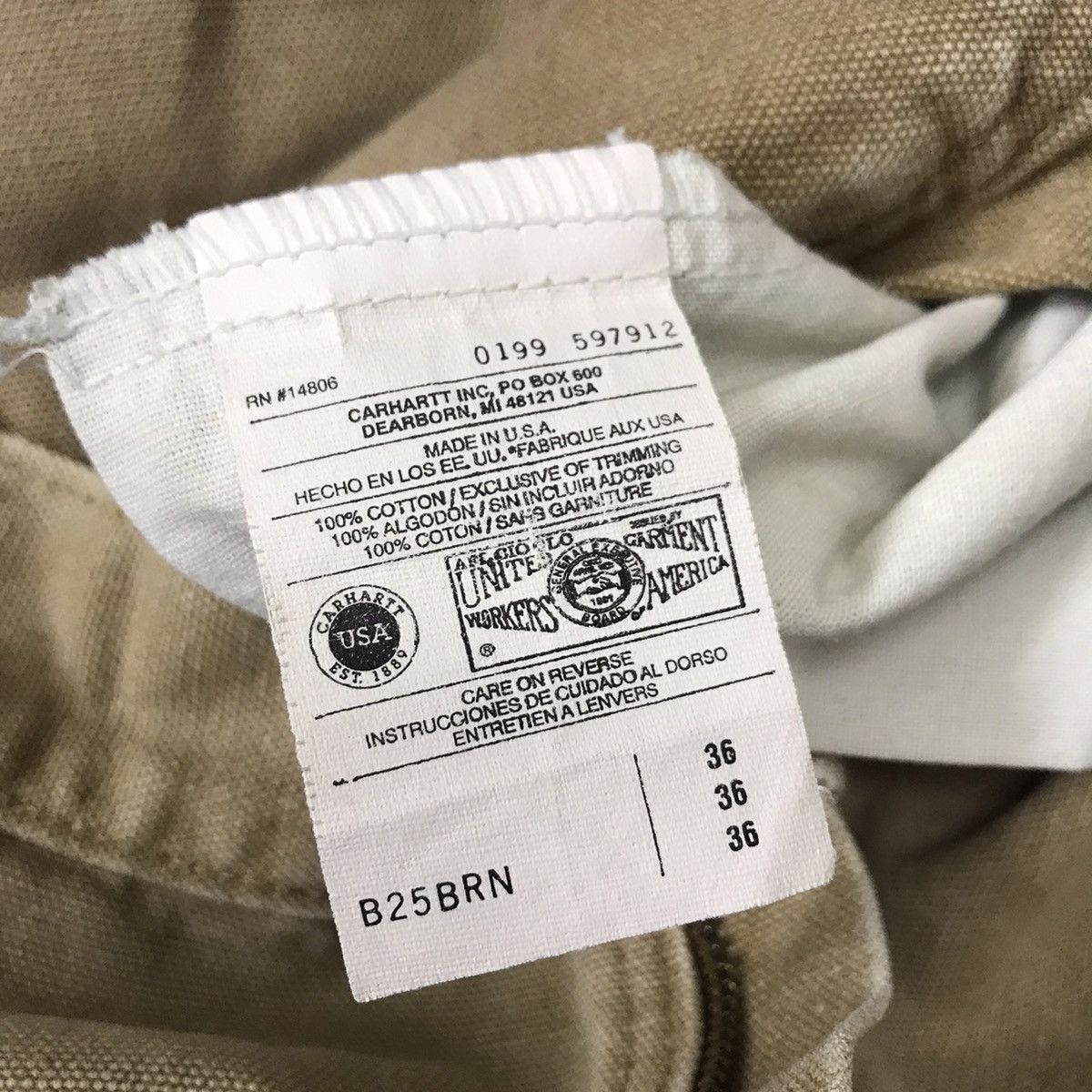 Carhartt Vintage Carhartt Dungare Shorts Pants Sunfaded Made in USA Size US 34 / EU 50 - 4 Thumbnail