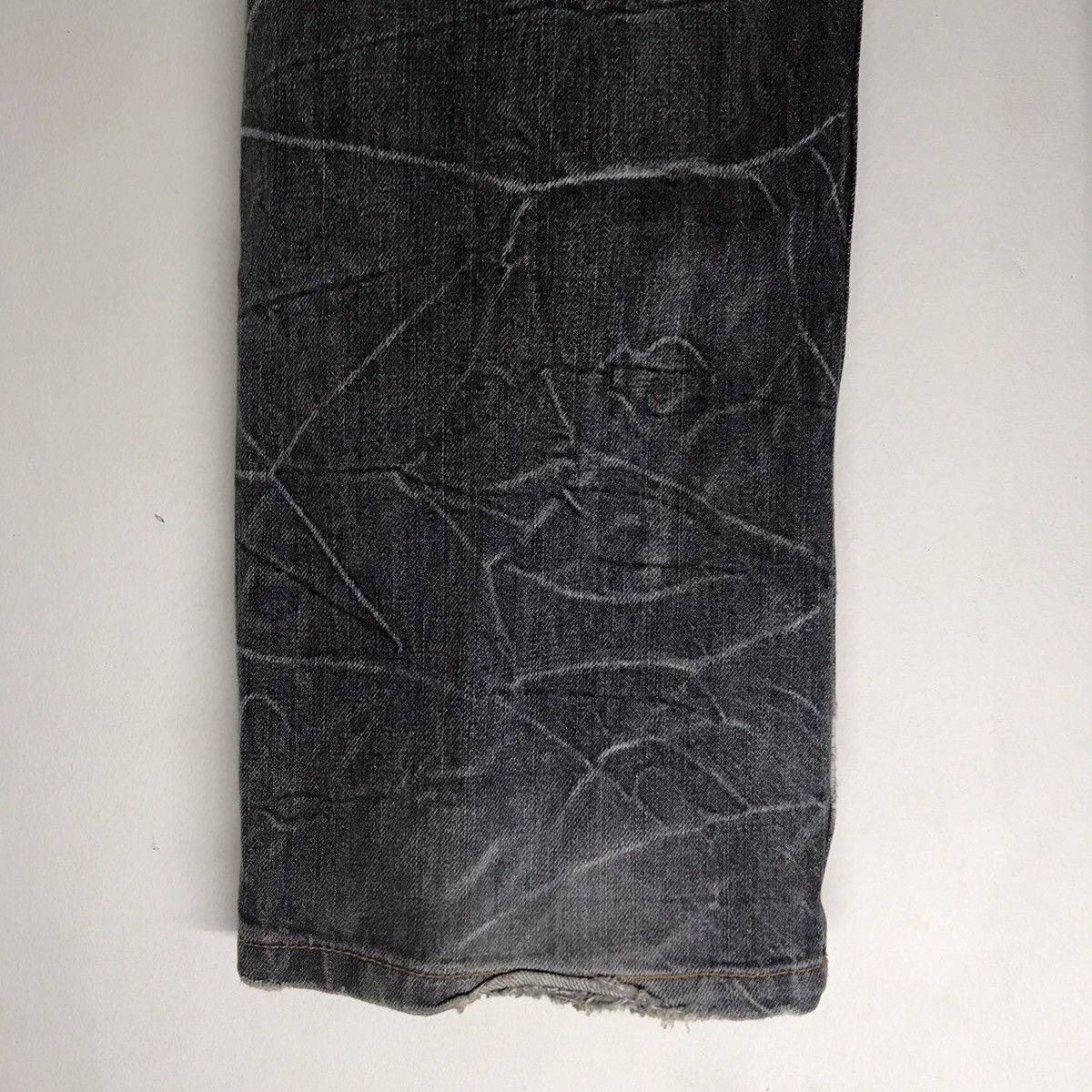 Japanese Brand Nylaus Denim Double Waist Jeans Acid Wash Size US 32 / EU 48 - 16 Thumbnail