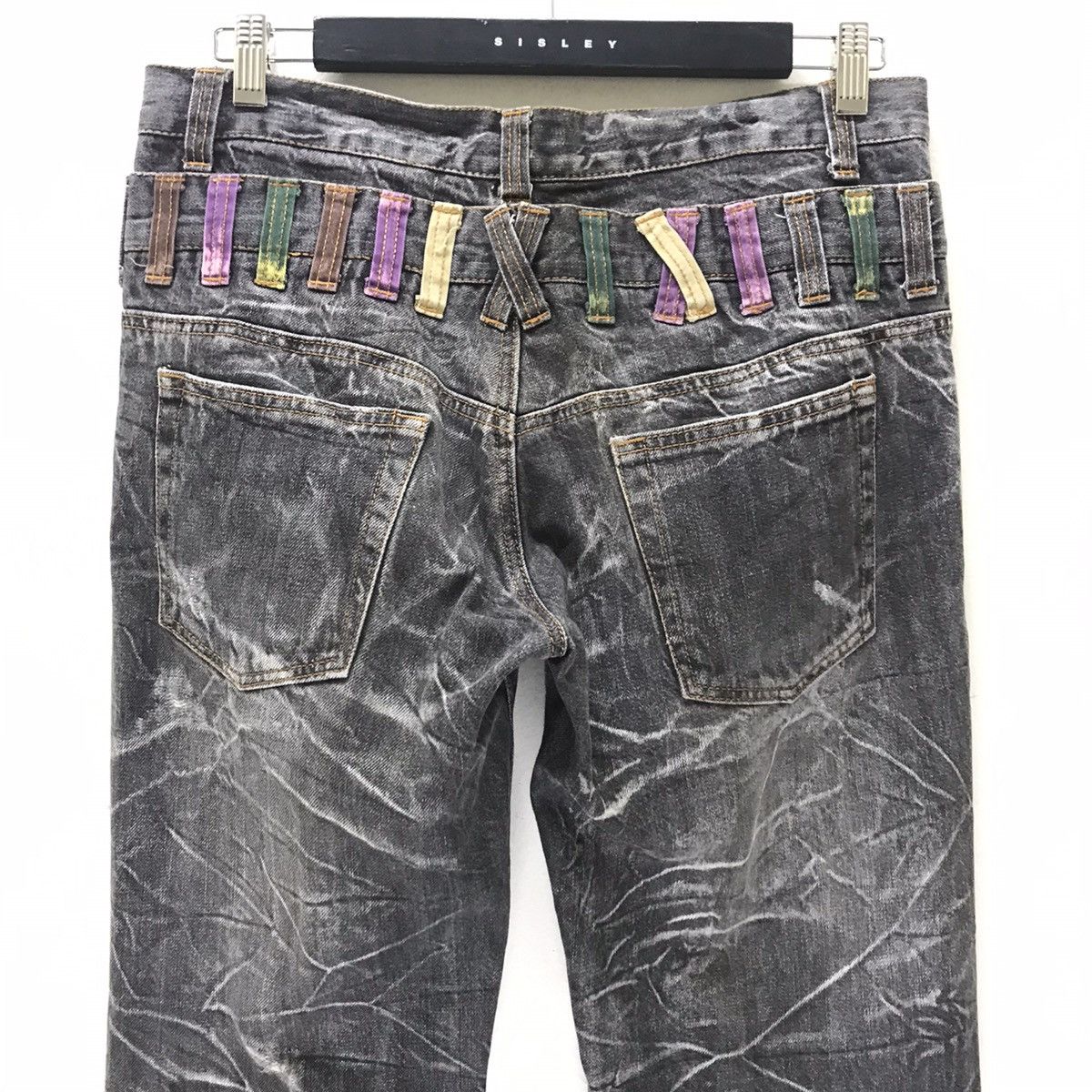 Japanese Brand Nylaus Denim Double Waist Jeans Acid Wash Size US 32 / EU 48 - 1 Thumbnail
