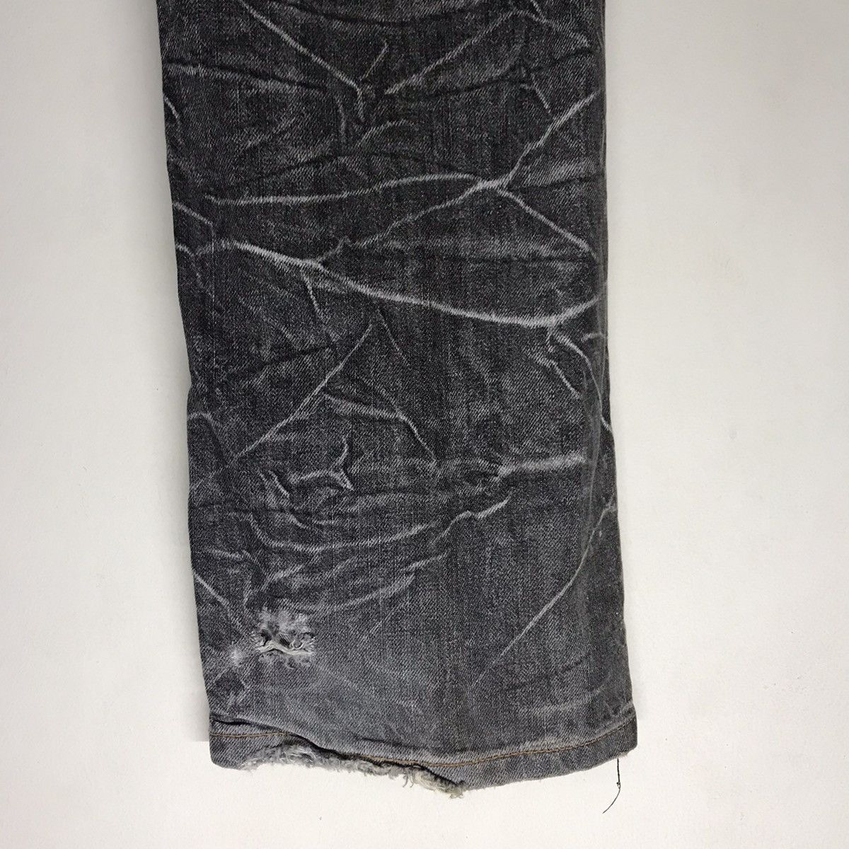 Japanese Brand Nylaus Denim Double Waist Jeans Acid Wash Size US 32 / EU 48 - 15 Thumbnail