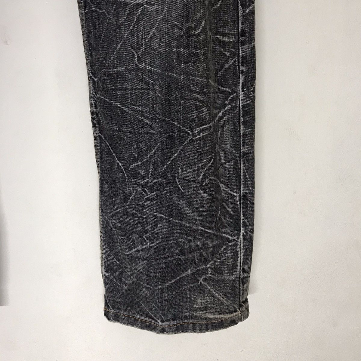 Japanese Brand Nylaus Denim Double Waist Jeans Acid Wash Size US 32 / EU 48 - 9 Thumbnail