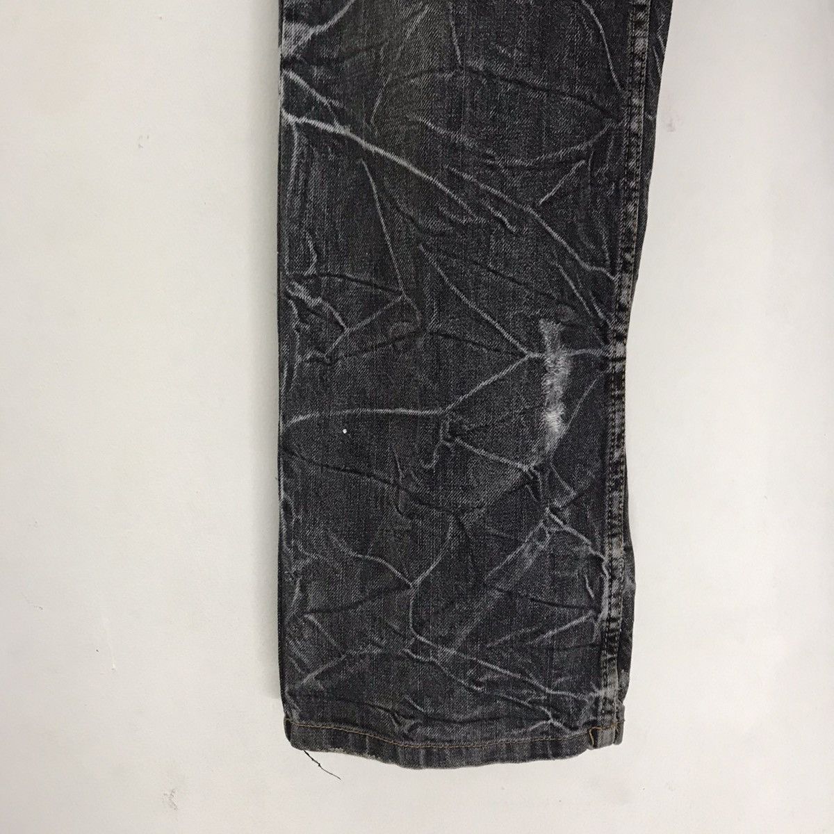 Japanese Brand Nylaus Denim Double Waist Jeans Acid Wash Size US 32 / EU 48 - 8 Thumbnail