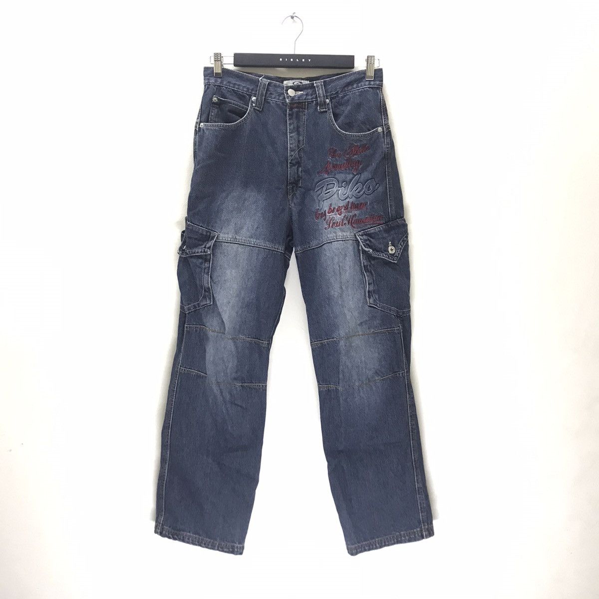 Vintage Vintage Piko Denim Baggy Cargo Pants Size US 30 / EU 46 - 1 Thumbnail