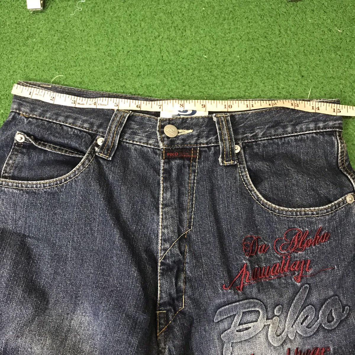 Vintage Vintage Piko Denim Baggy Cargo Pants Size US 30 / EU 46 - 13 Thumbnail