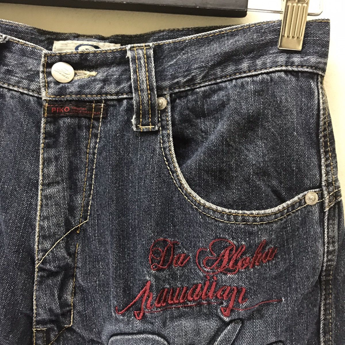 Vintage Vintage Piko Denim Baggy Cargo Pants Size US 30 / EU 46 - 4 Thumbnail