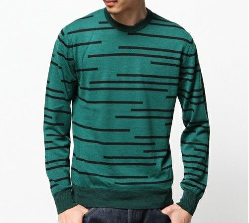 wjk Lot Holon Signature Intarsia Striped Sweater Size US S / EU 44-46 / 1 - 6 Thumbnail