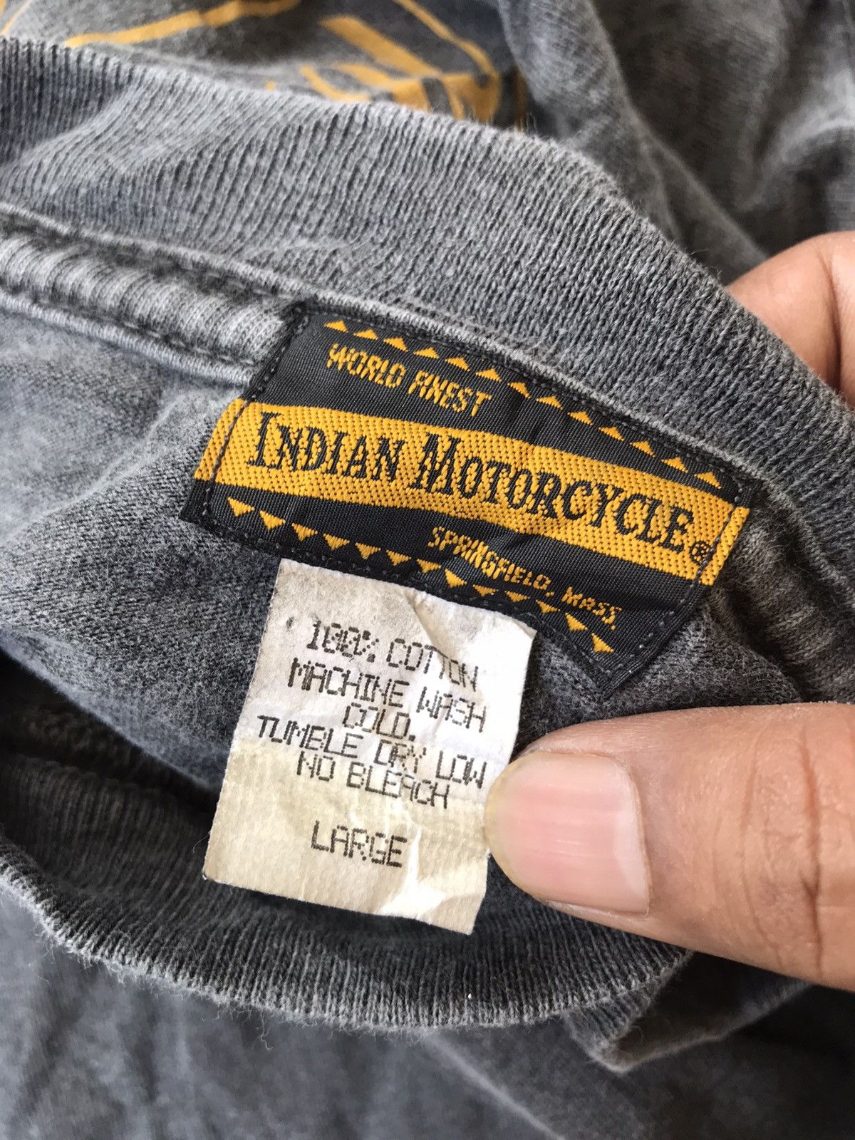 Indian Motorcycle Vintage Indian Motorcycle Iron Red Skin Size US L / EU 52-54 / 3 - 6 Thumbnail
