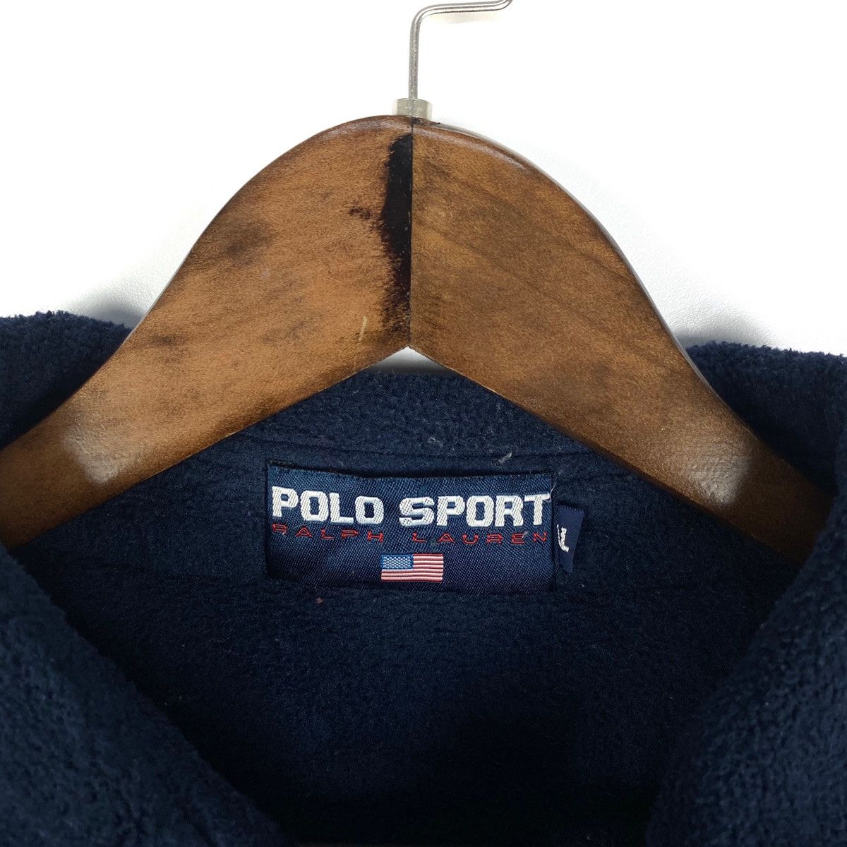 Polo Ralph Lauren × Ralph Lauren Sport Vintage 90s Ralph Lauren Sport USA Fleece Half Button Size US XL / EU 56 / 4 - 6 Thumbnail