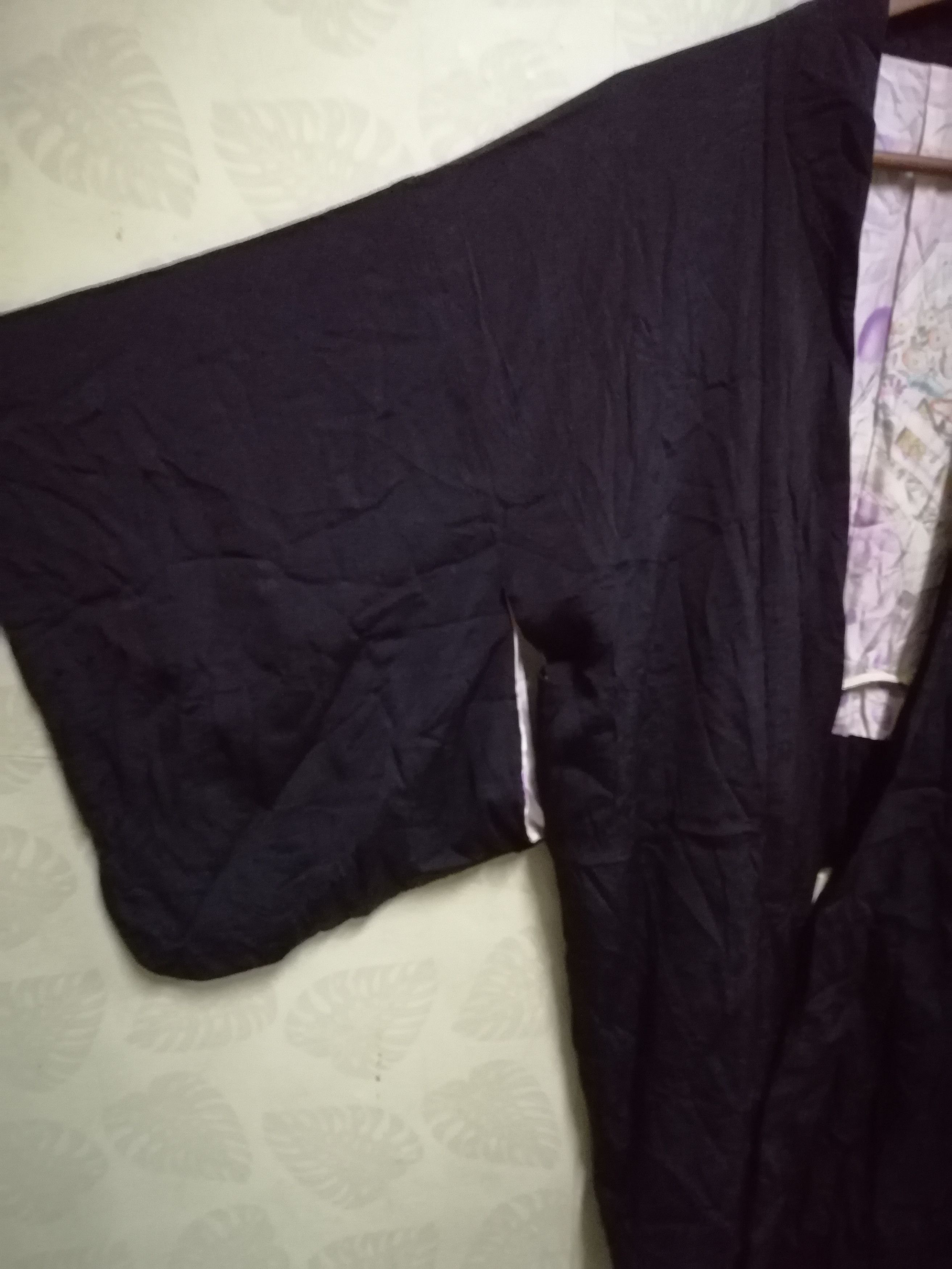 Japanese Brand Vintage kimono noragi haori hanten jinbei plain design J14 Size US L / EU 52-54 / 3 - 3 Thumbnail