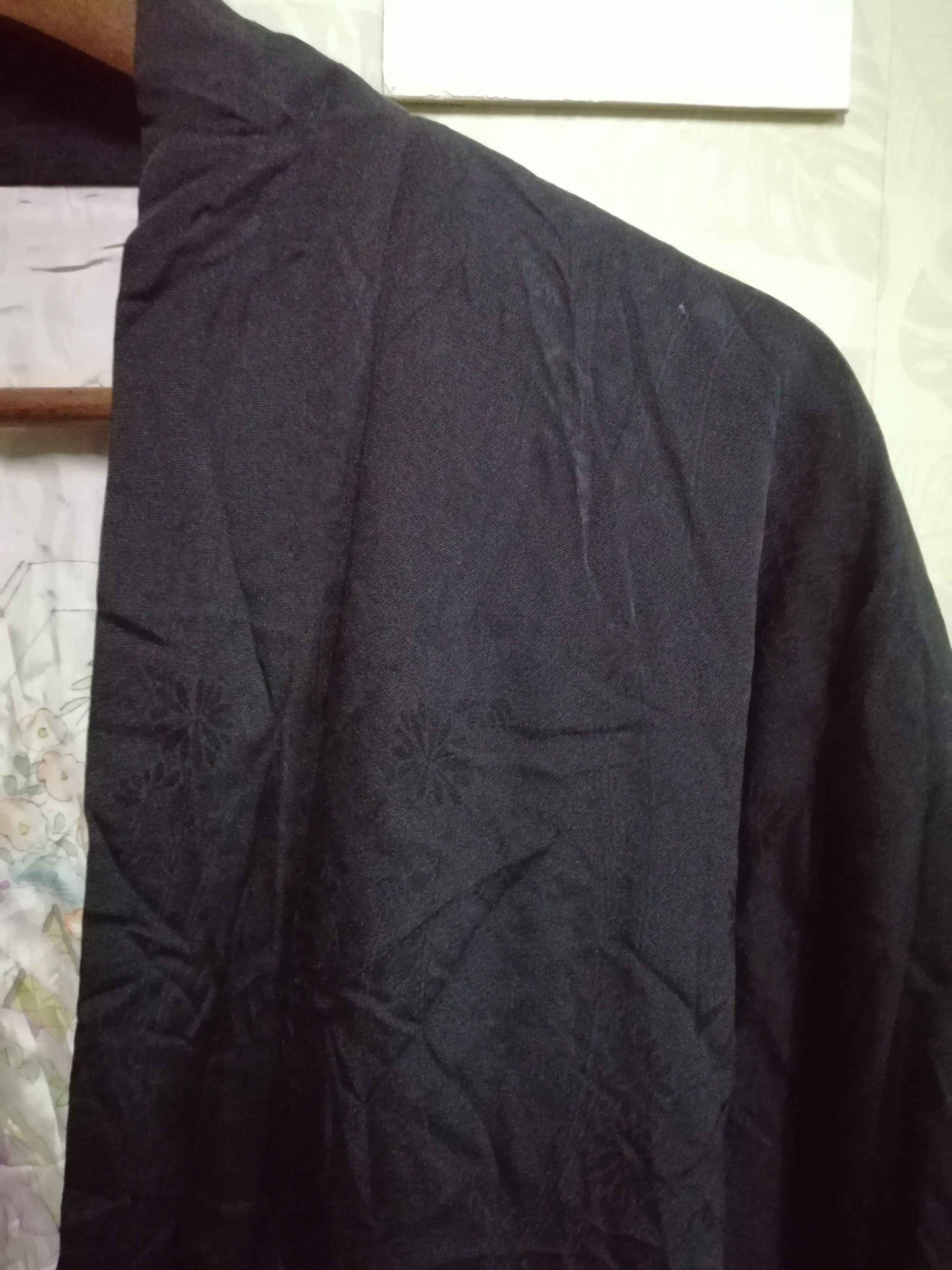 Japanese Brand Vintage kimono noragi haori hanten jinbei plain design J14 Size US L / EU 52-54 / 3 - 2 Thumbnail