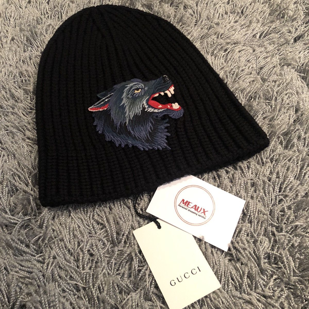 Gucci cheap wolf beanie