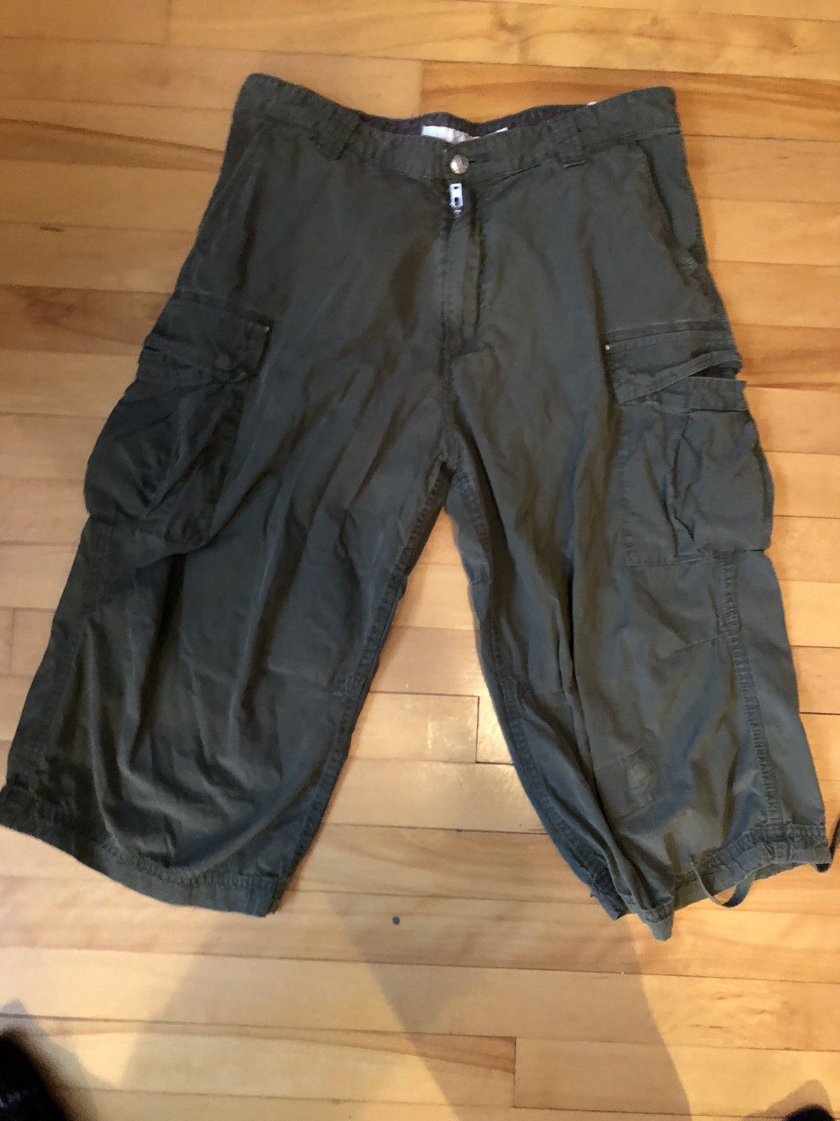 White Mountaineering Wide short ripstop green Size US 32 / EU 48 - 2 Thumbnail