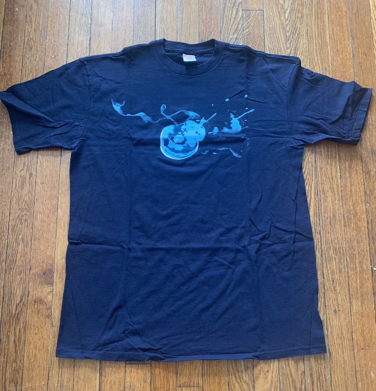 Supreme 2003 Supreme Cherry Pop Tee XL Navy | Grailed